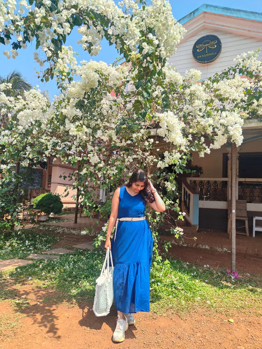 Amber Blue Mulmul Dress