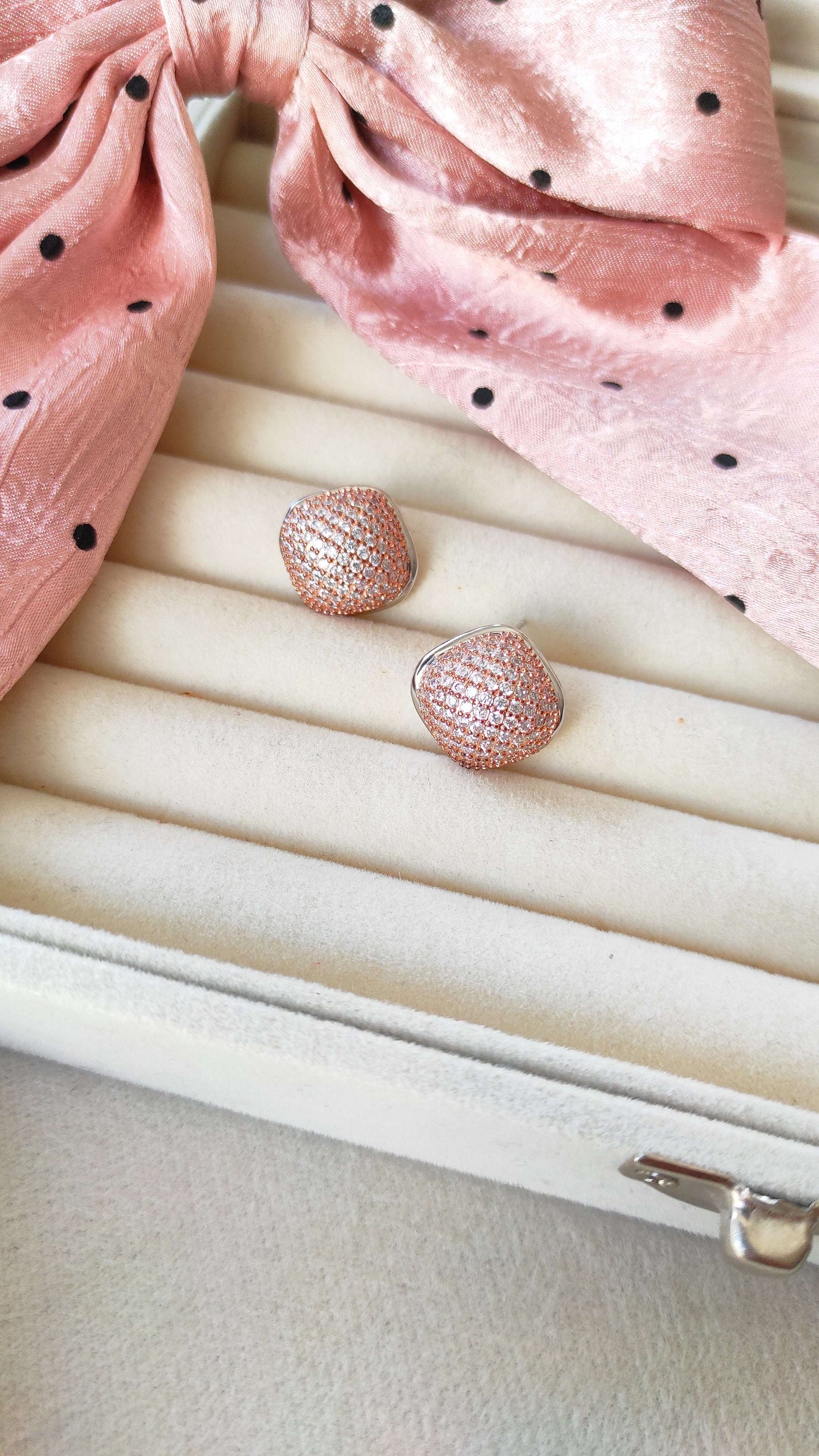 Rose Gold Diamond Studs