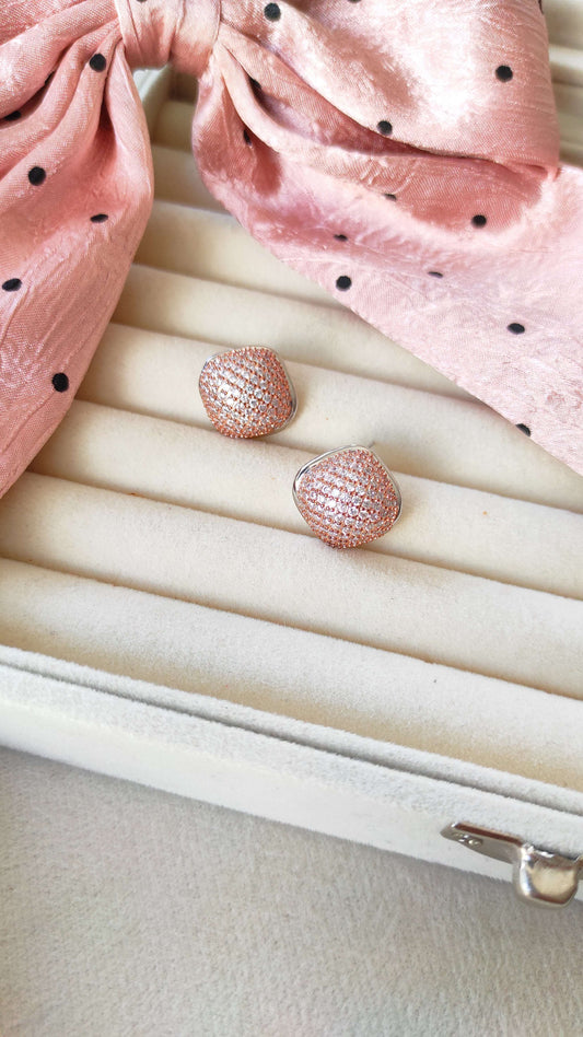 Rose Gold Diamond Studs
