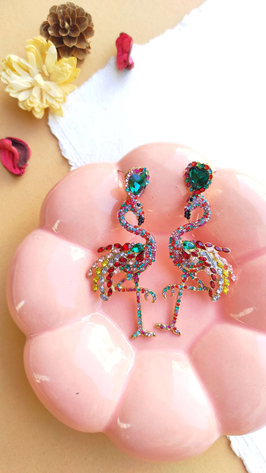 Quirky Flamingo Earrings