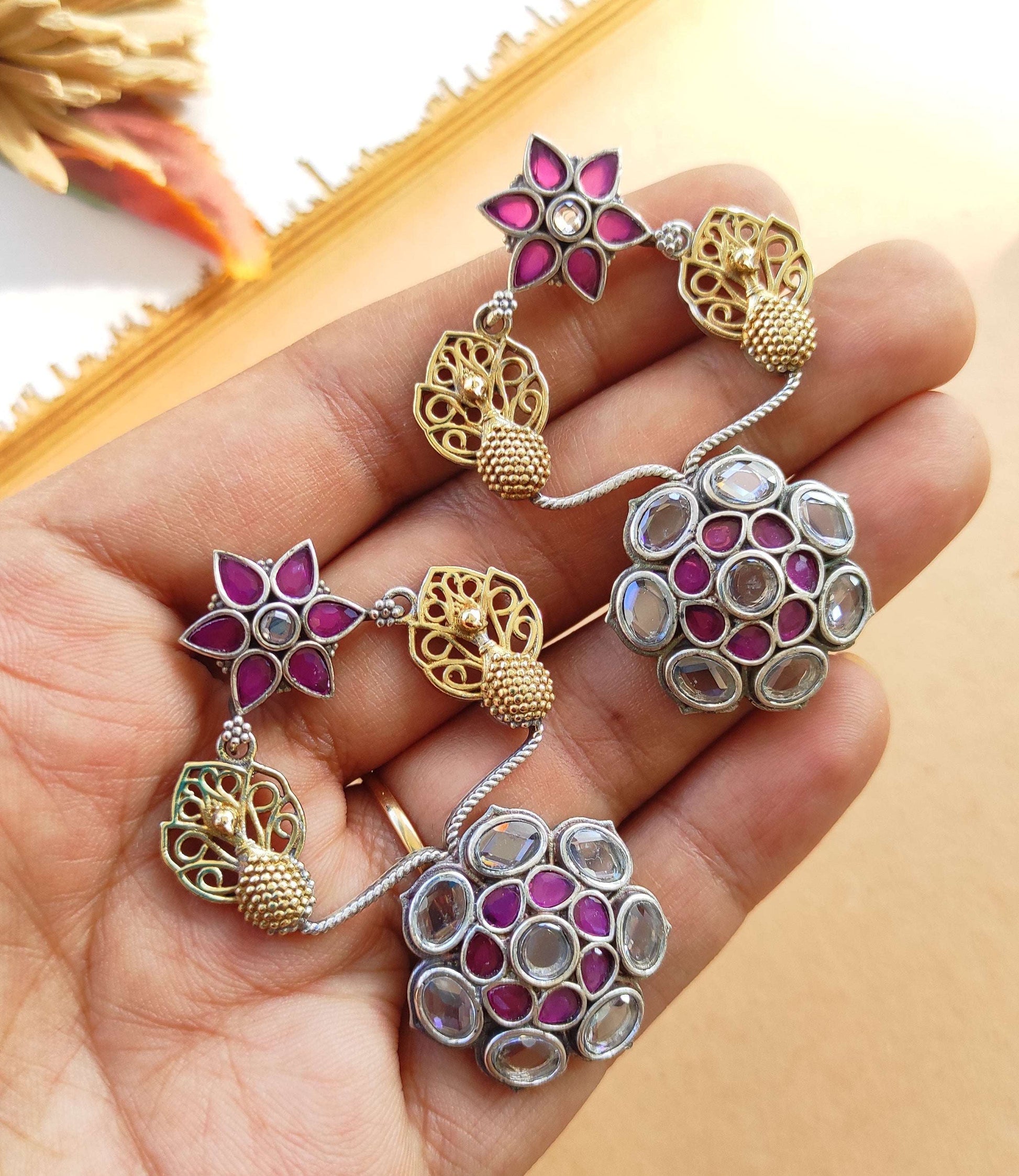 Dharini dualtone earrings