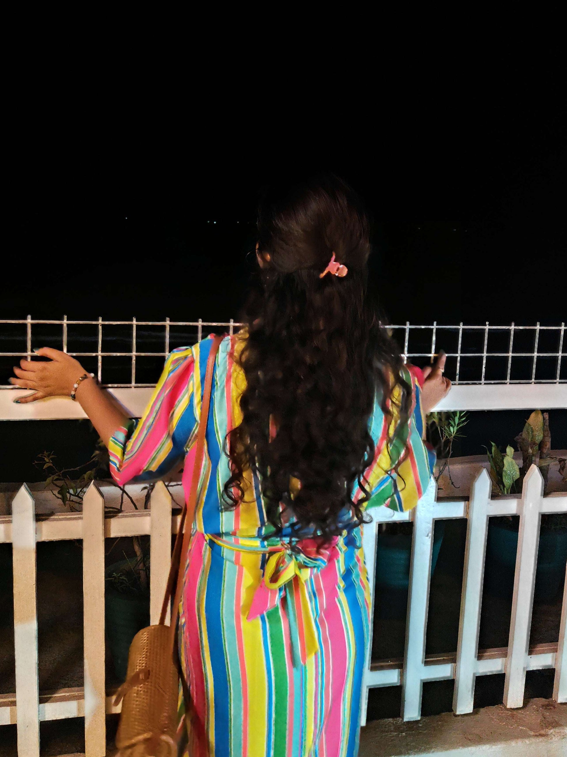 Colorful Striped Skirt Set
