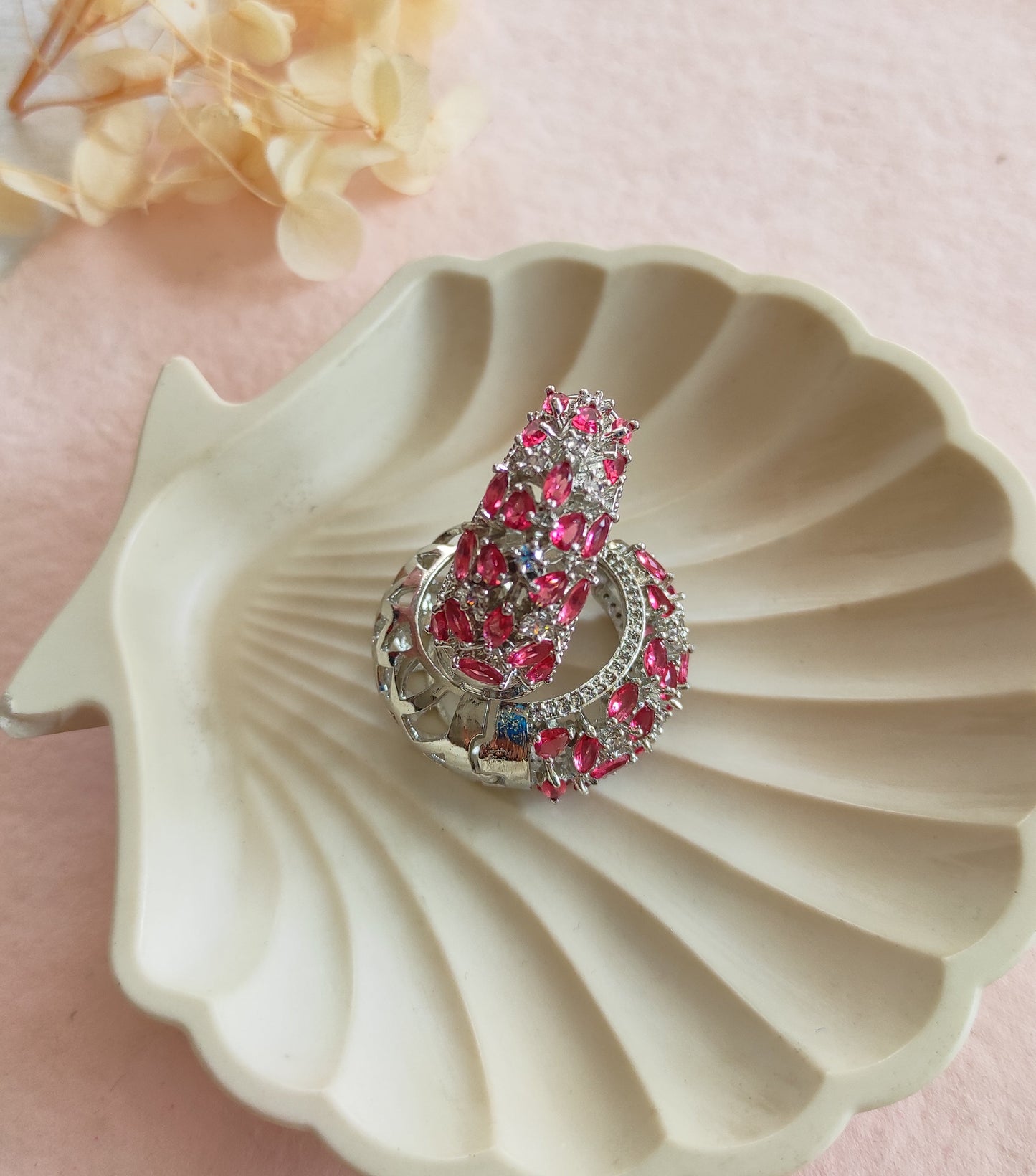 Rubina silver plated hoops earrings