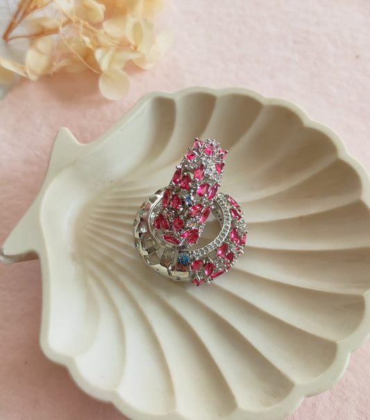 Rubina silver plated hoops earrings