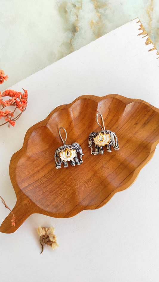 Elephant hook earrings