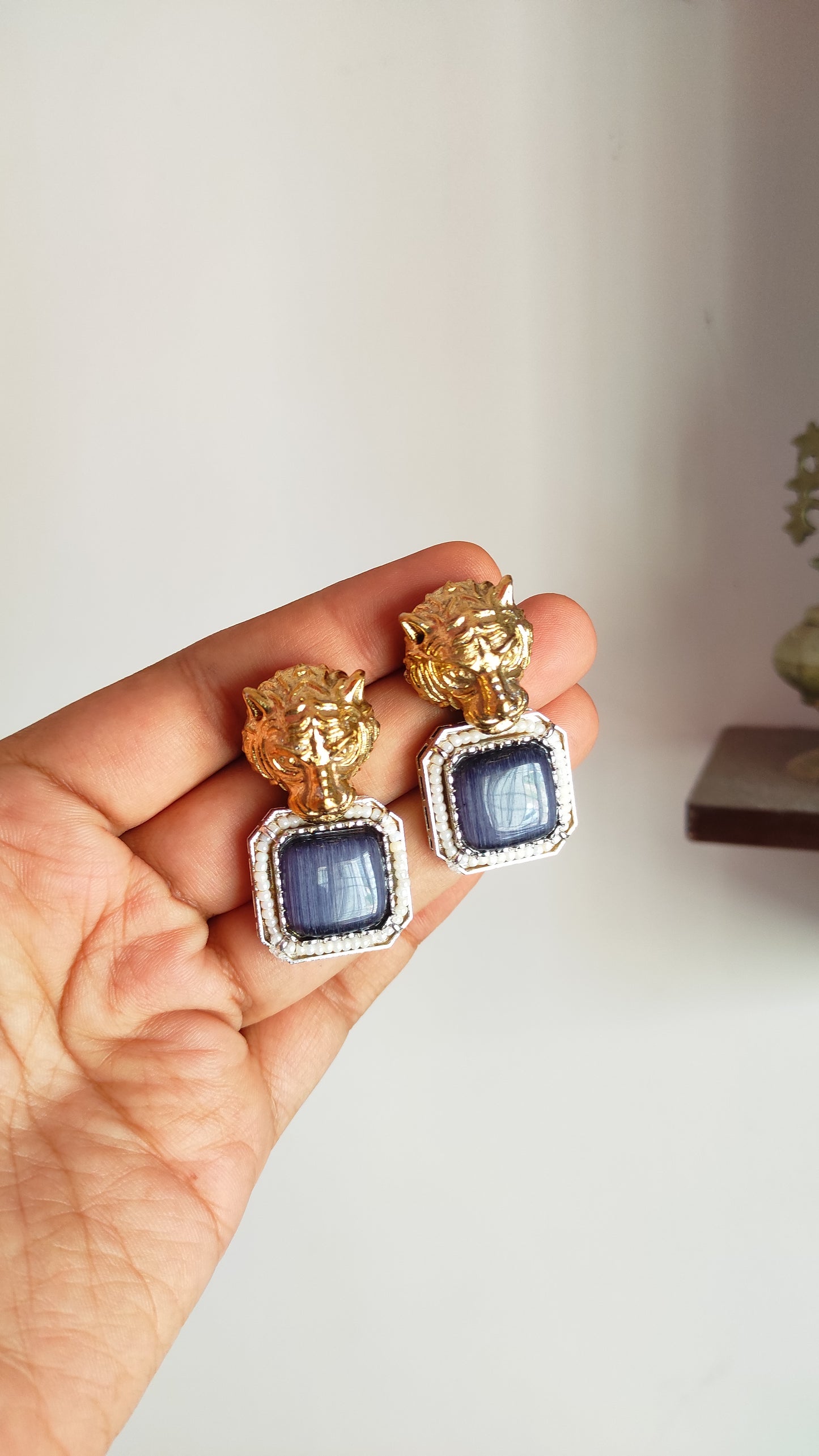 Purple monalisa and panther chain pendant set