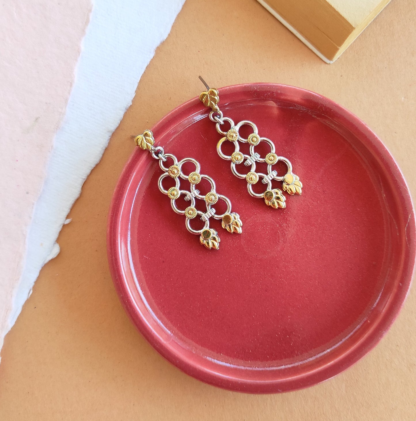 Saavi dualtone earrings
