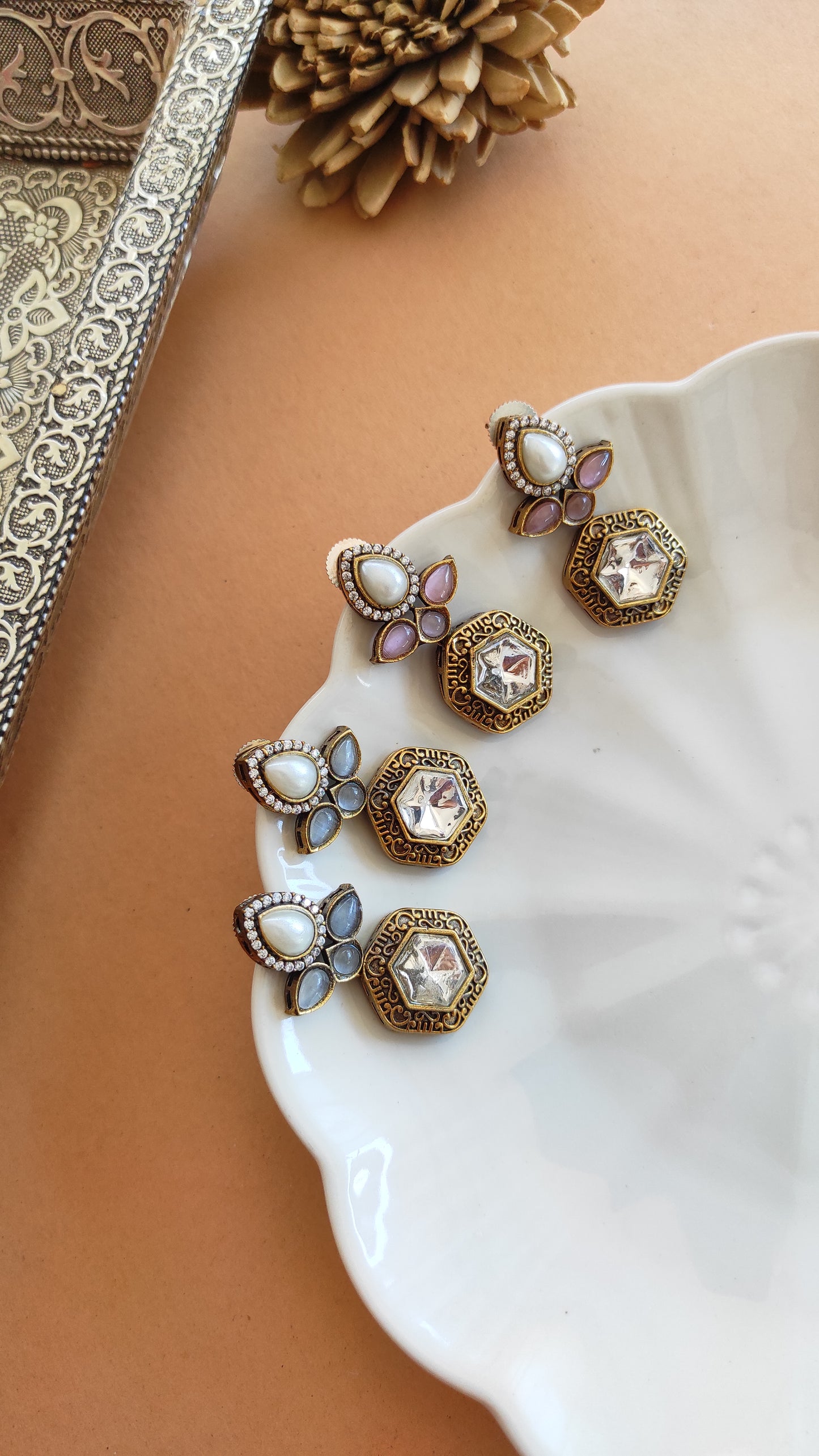 Dainty Victorian studs