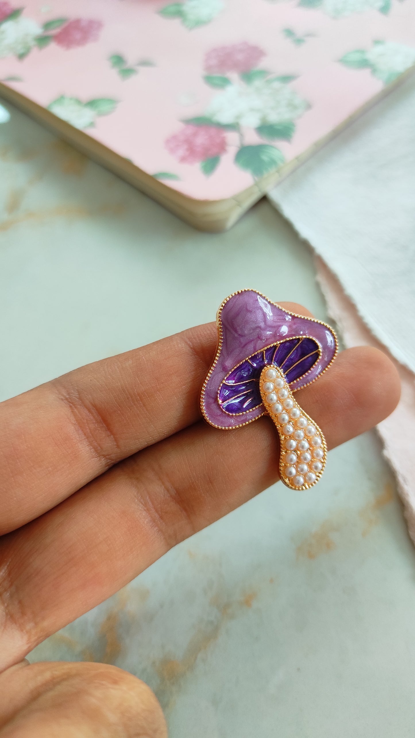 Quirky mushroom earrings