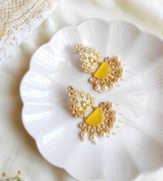 Diya monalisa stone earrings