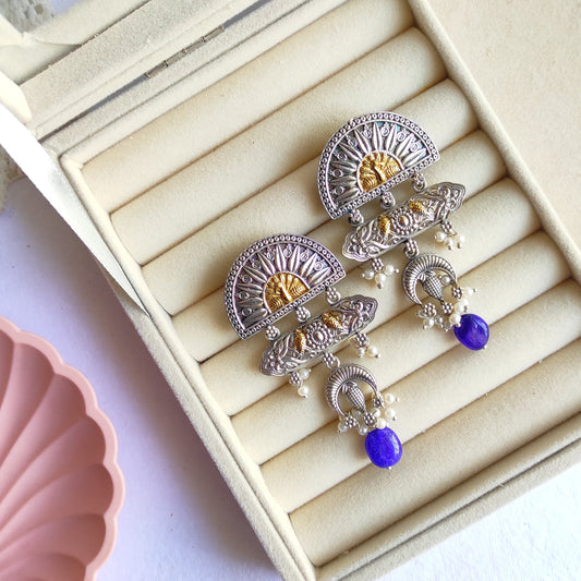 Purple dualtone earrings