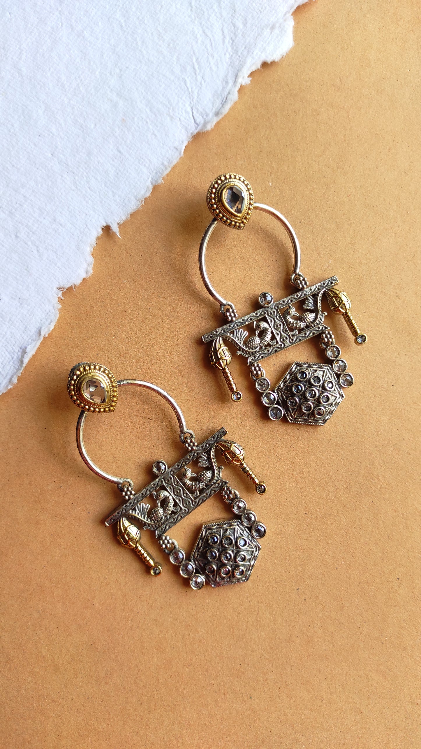 Rajvi dual tone earrings DTE3