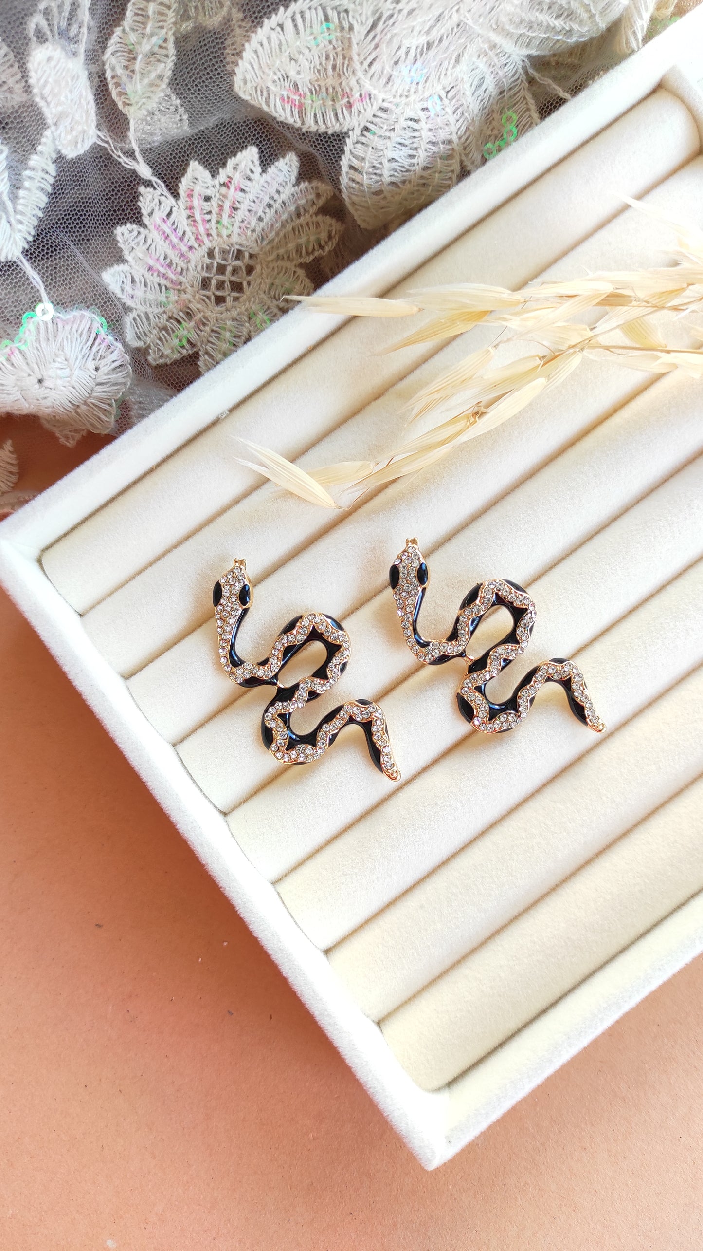 Quirky Snake Stud Earrings