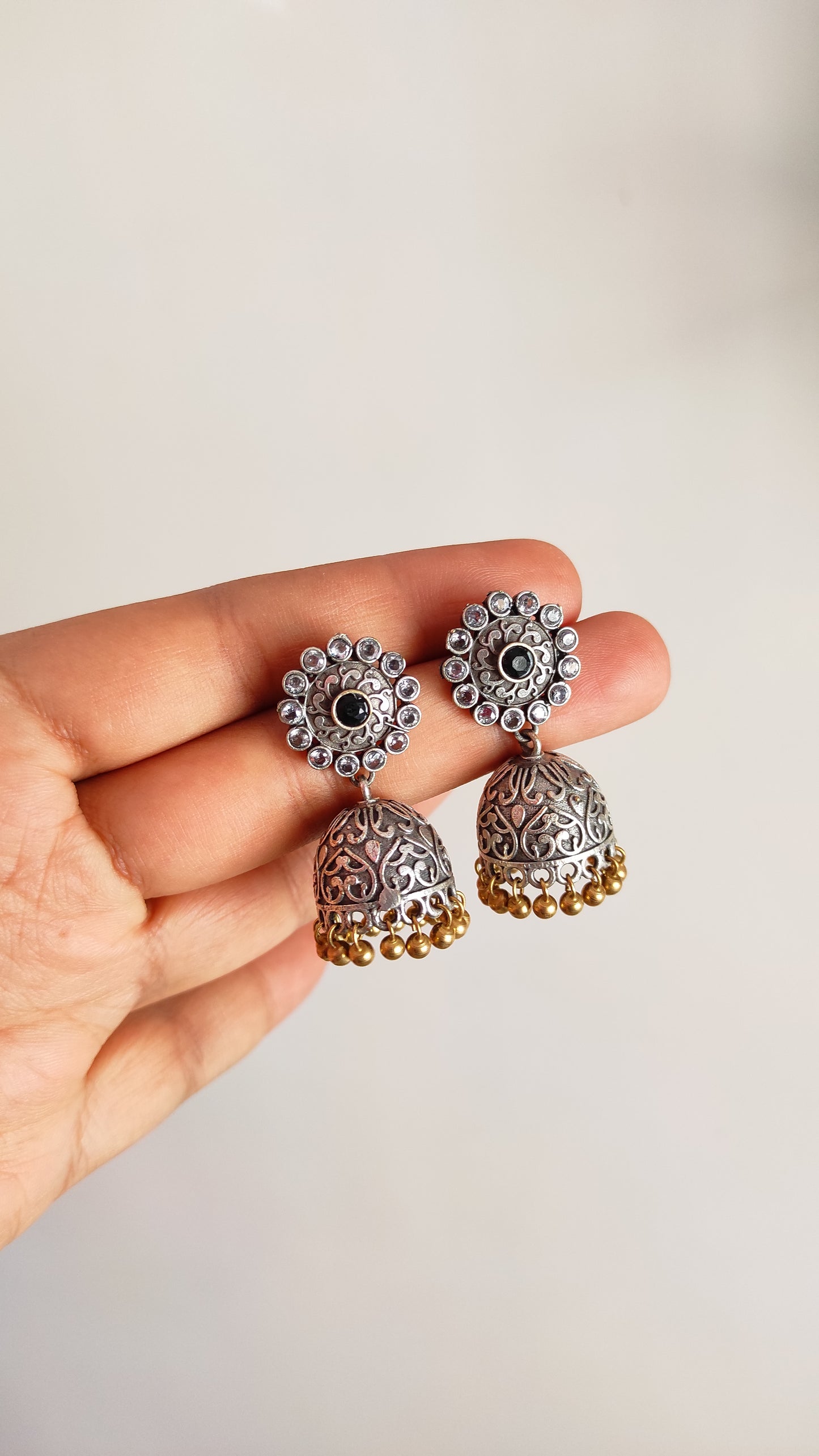 Black panther necklace set with Jhumka