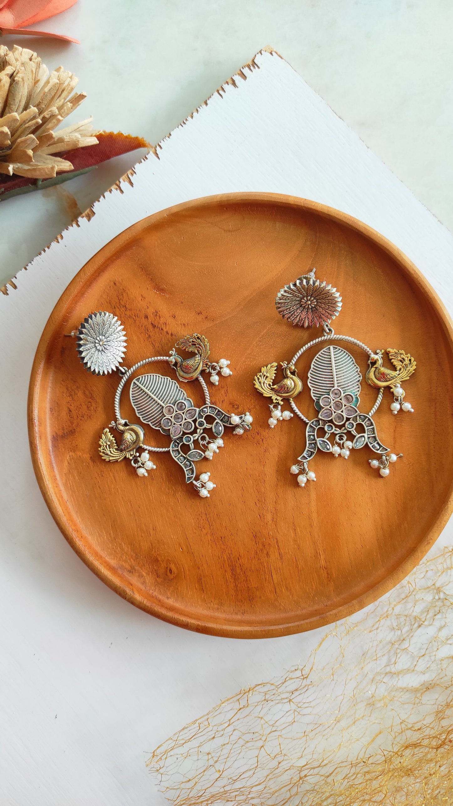 Megh dualtone earrings