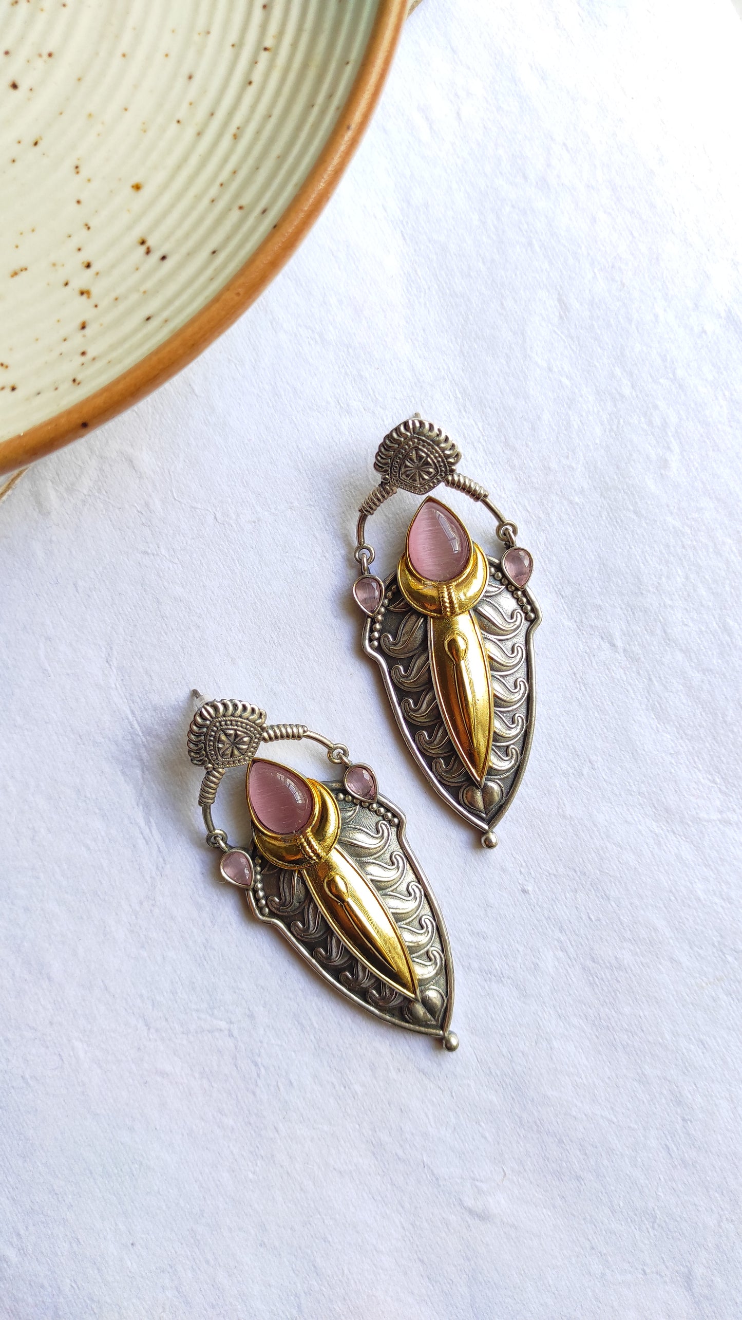 Manasvi dualtone earrings