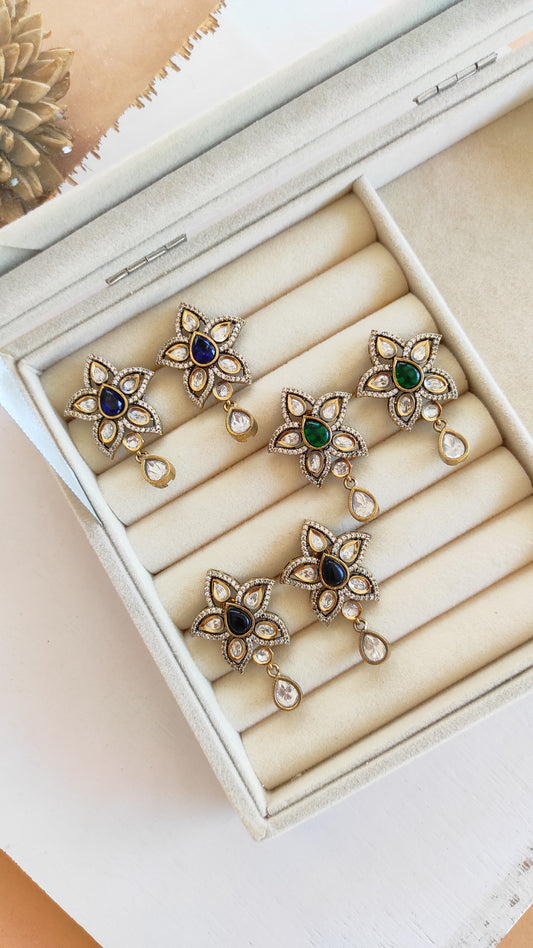 Pushpa Moissanite studs