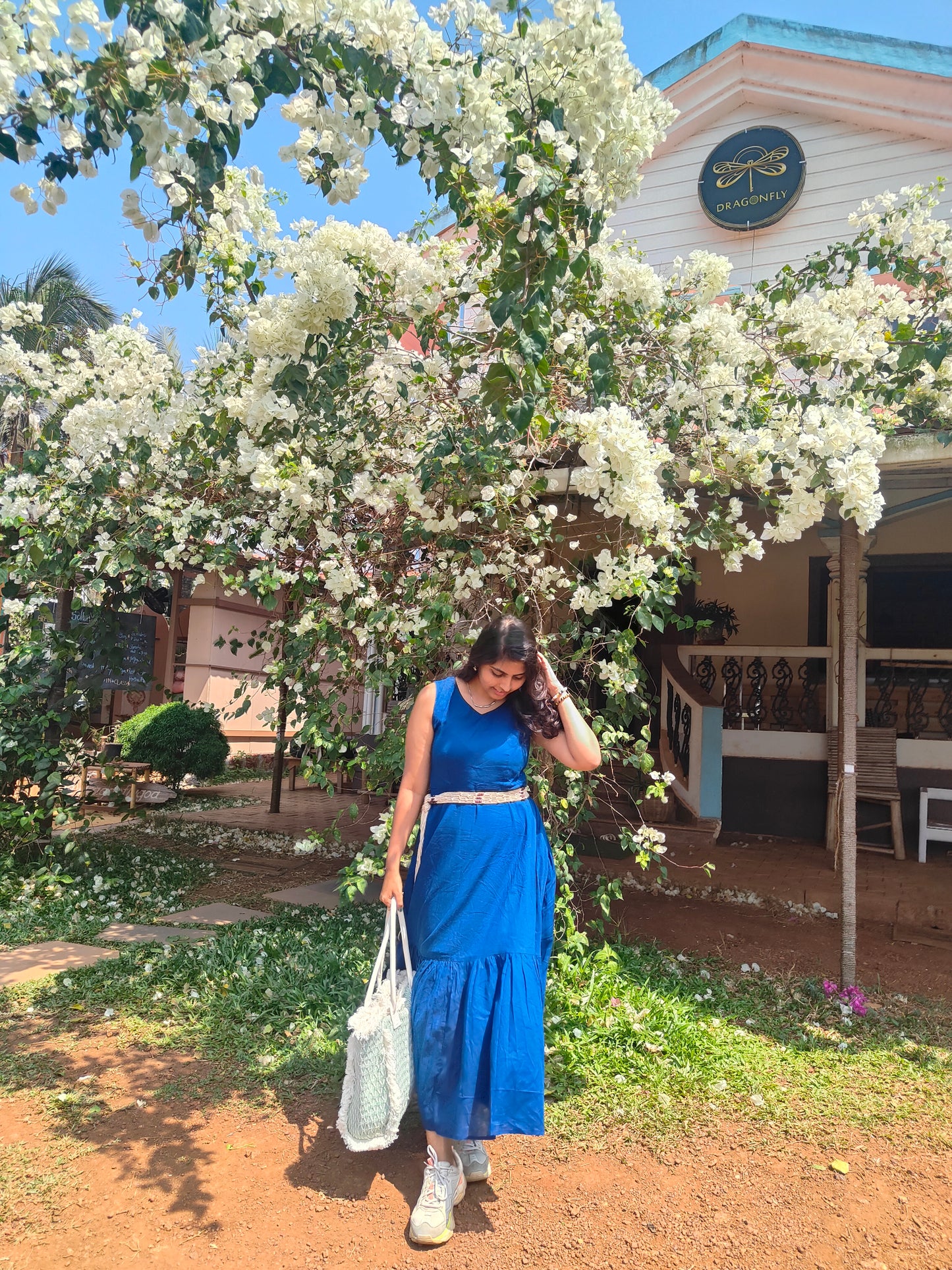 Amber Blue Mulmul Dress