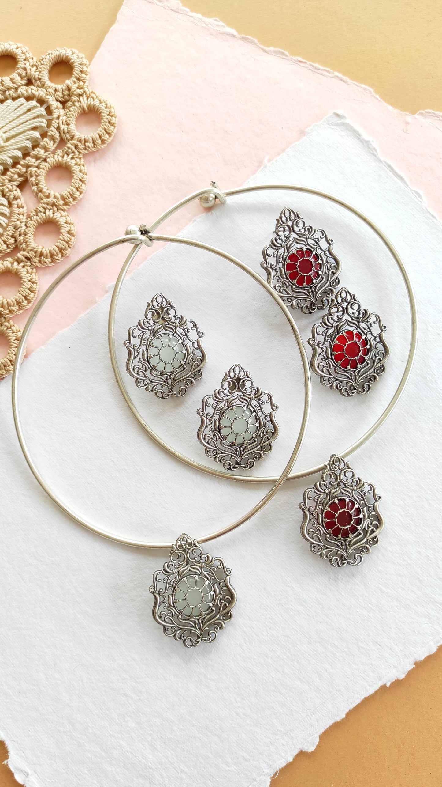 Tiara hasli necklace set