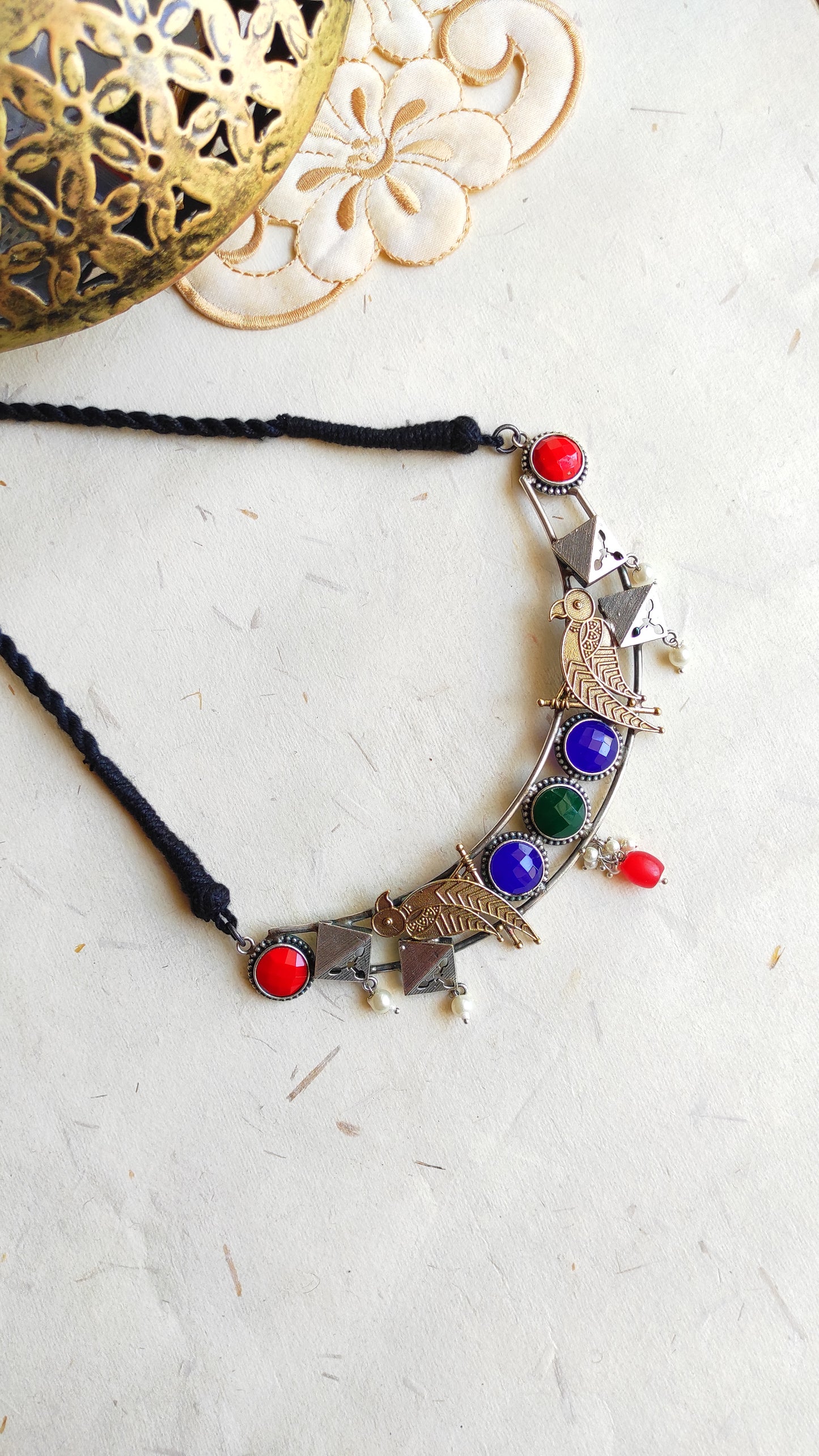Gayatri semi hasli necklace