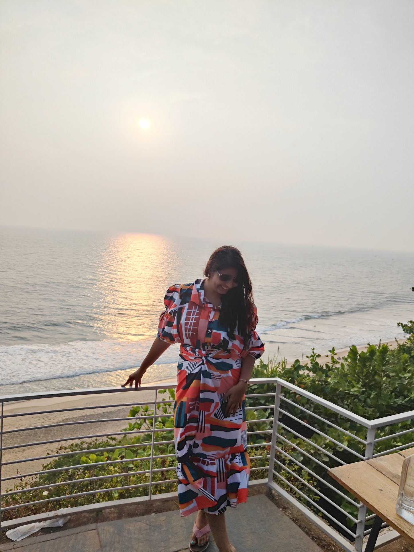 Abstract White Skirt Set