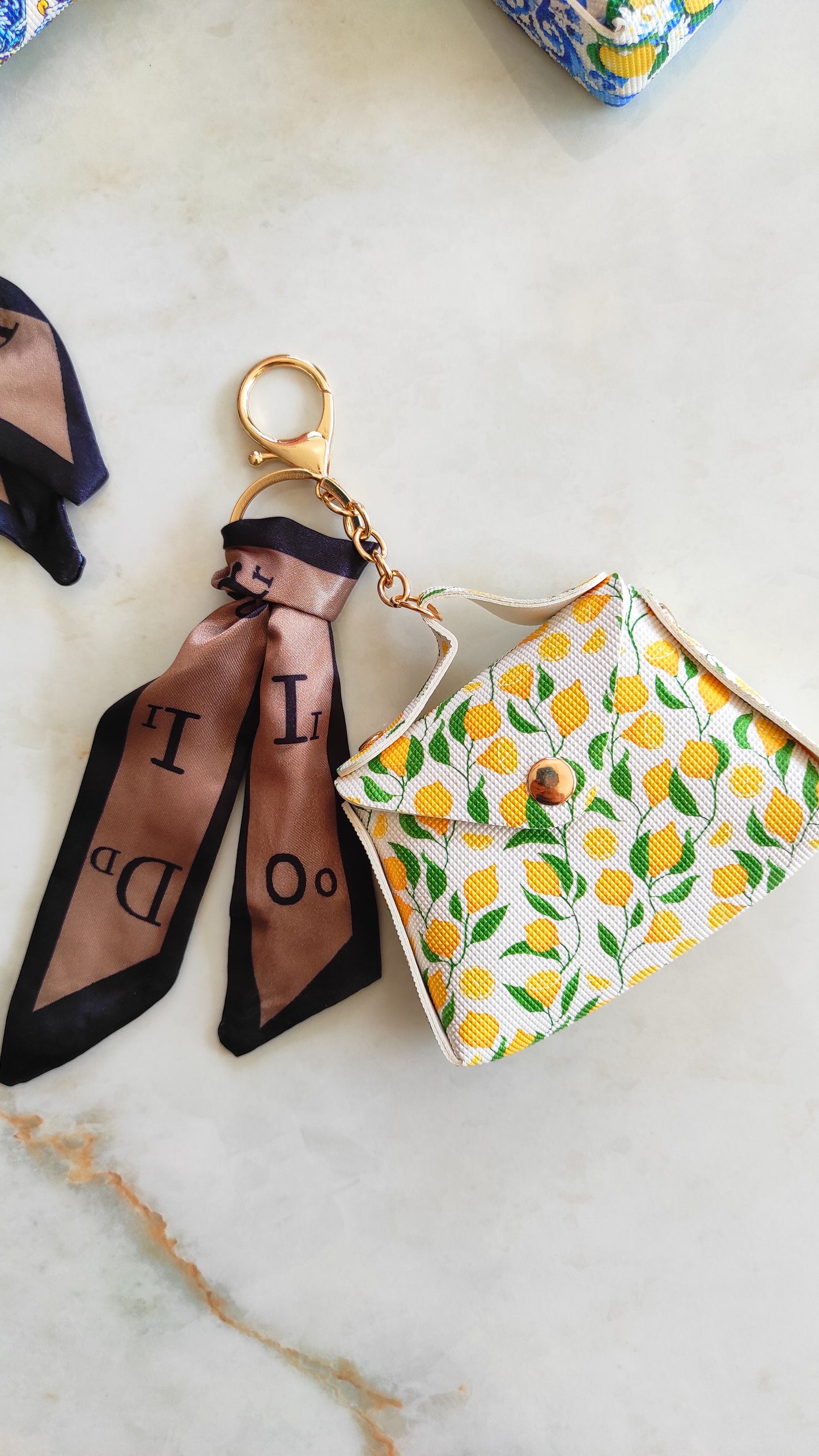 Quirky Citrus Bag Charm Key Chain 002