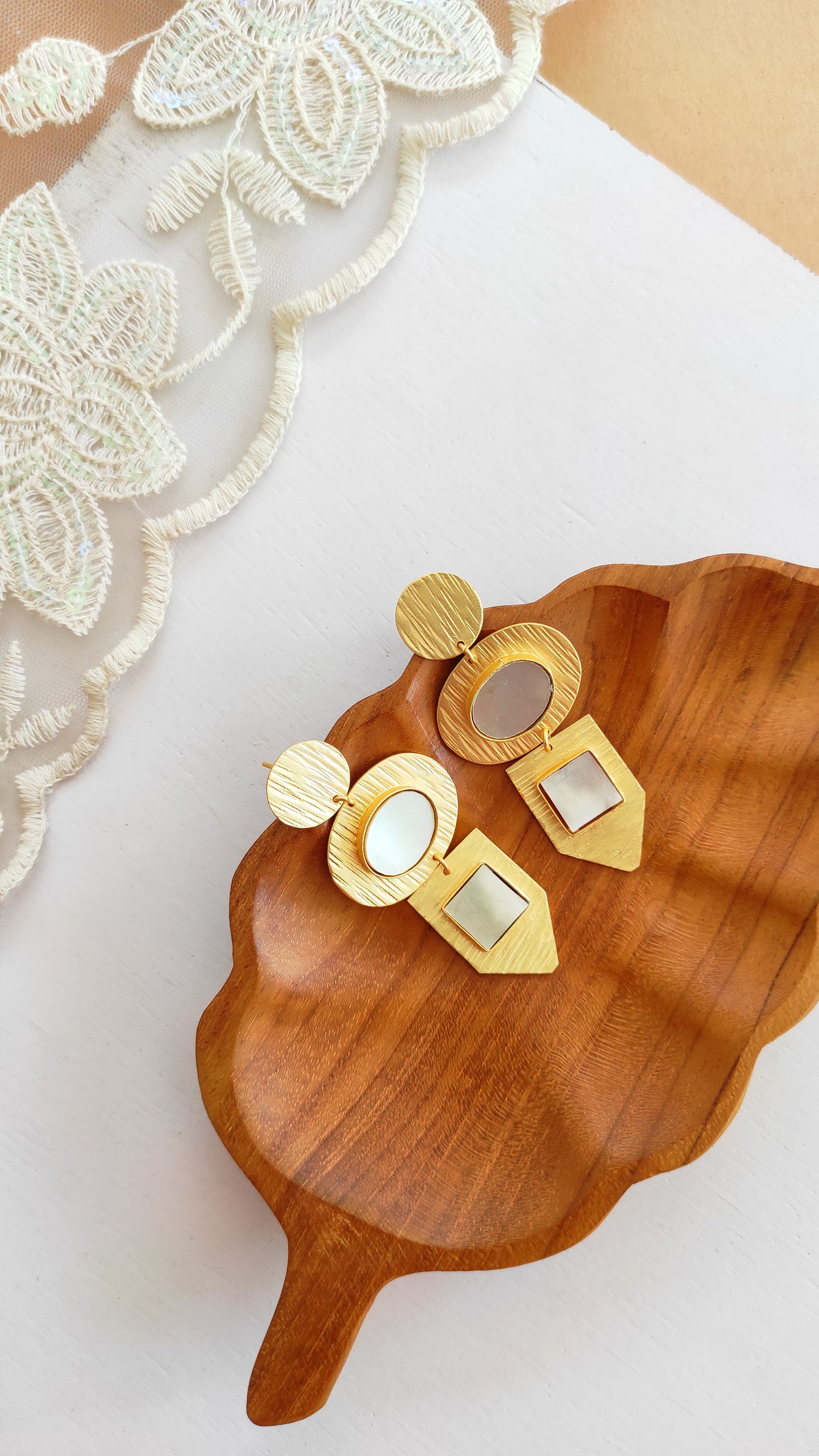 Jagriti real MoP earrings