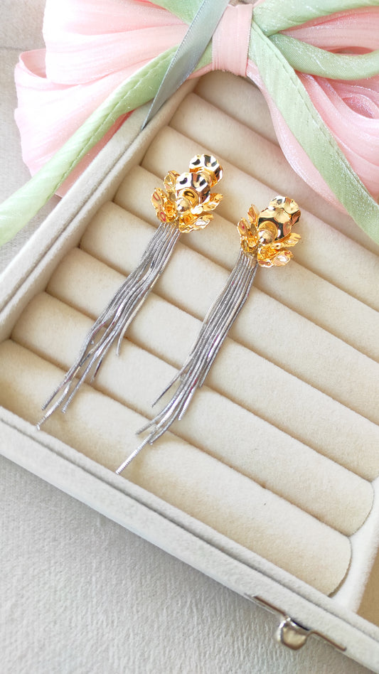 Esma Golden Floral Earrings