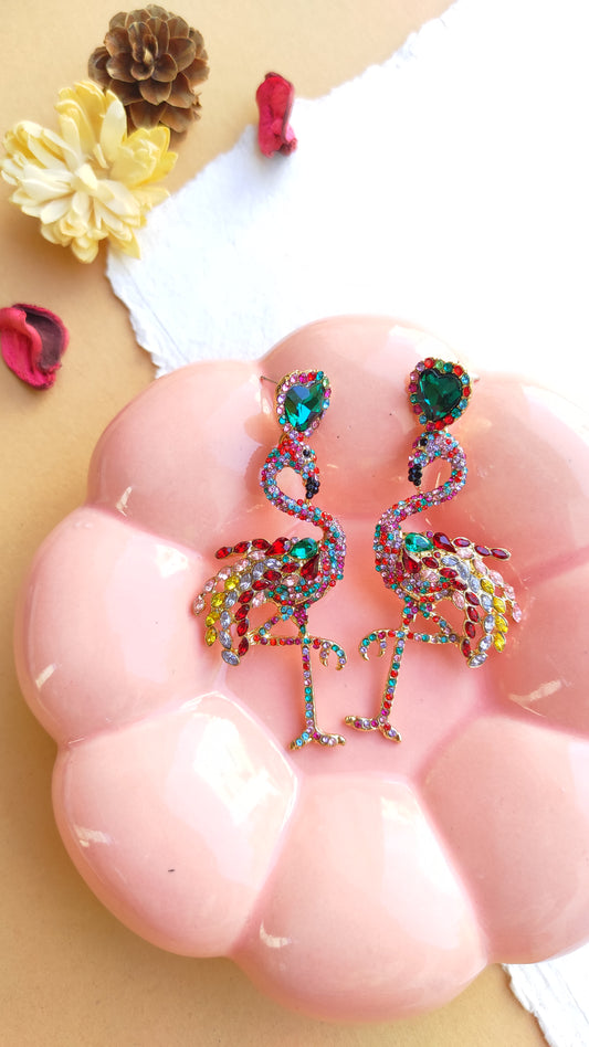 Quirky Flamingo Earrings