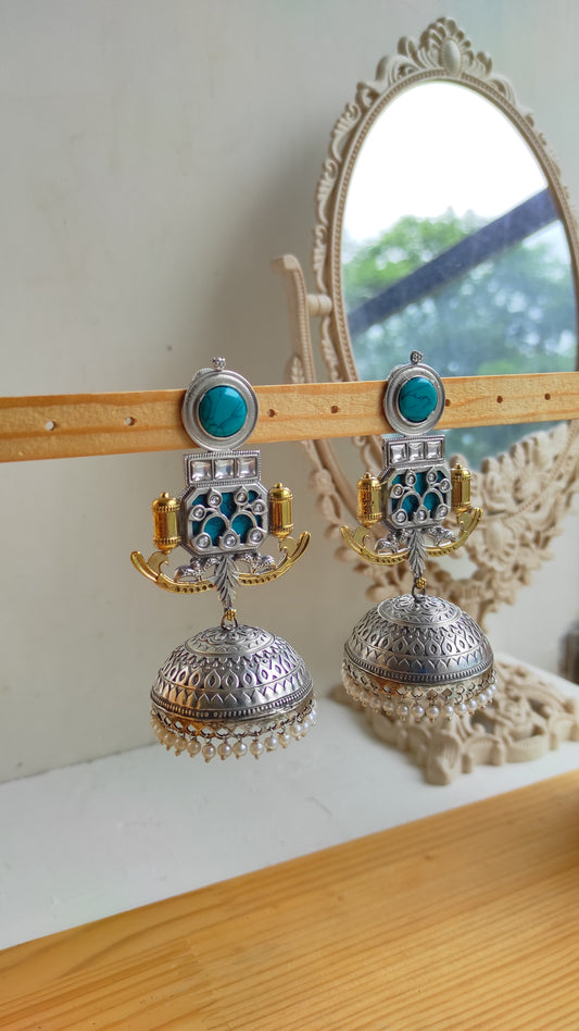 Suneela dualtone statement jhumka