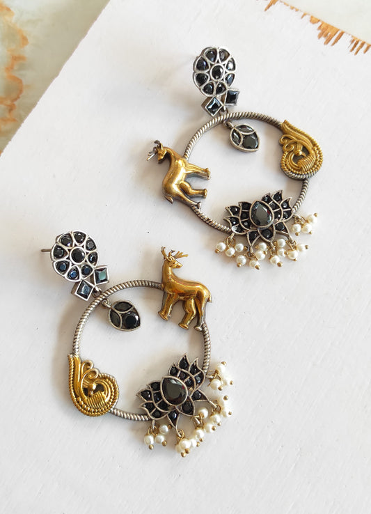 Dwija dualtone earrings