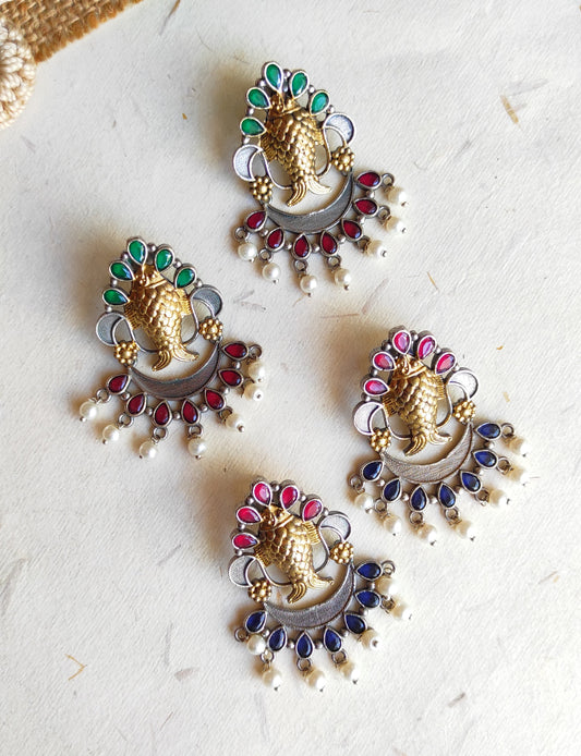 Chitra dualtone earrings DTE2
