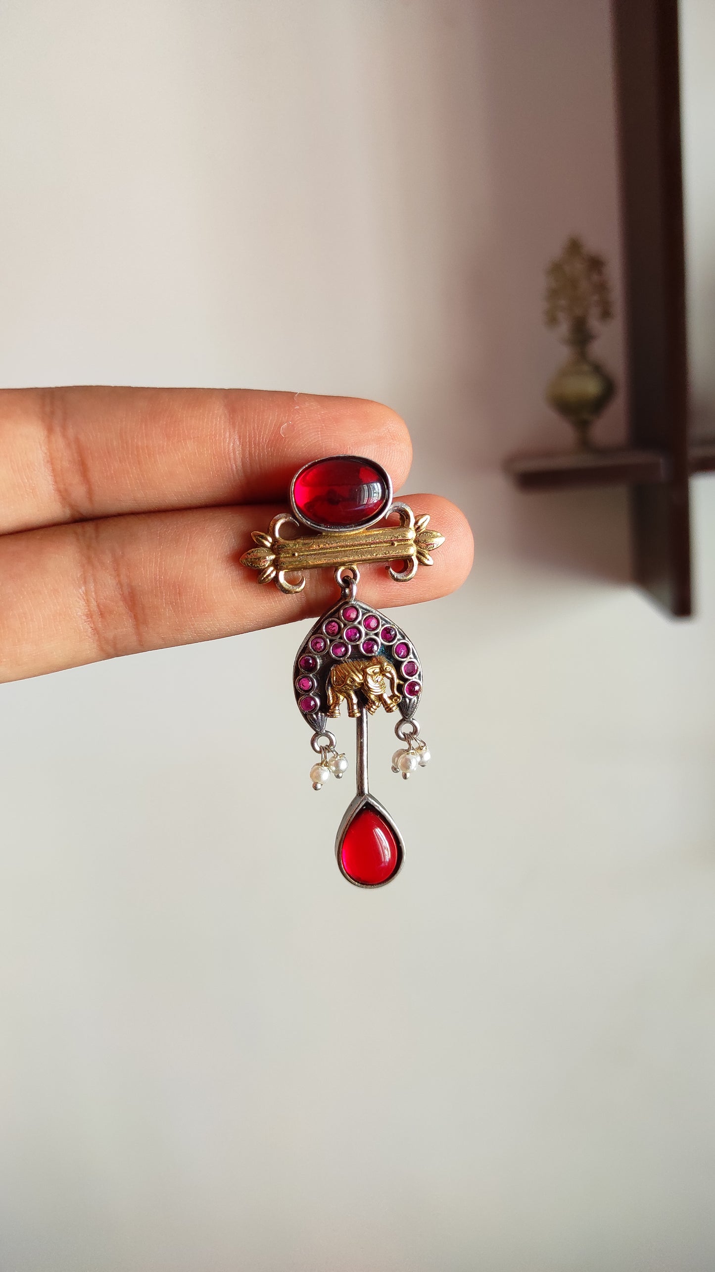 Laali dualtone earrings