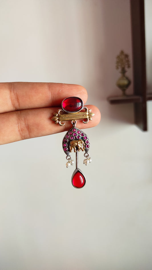 Laali dualtone earrings