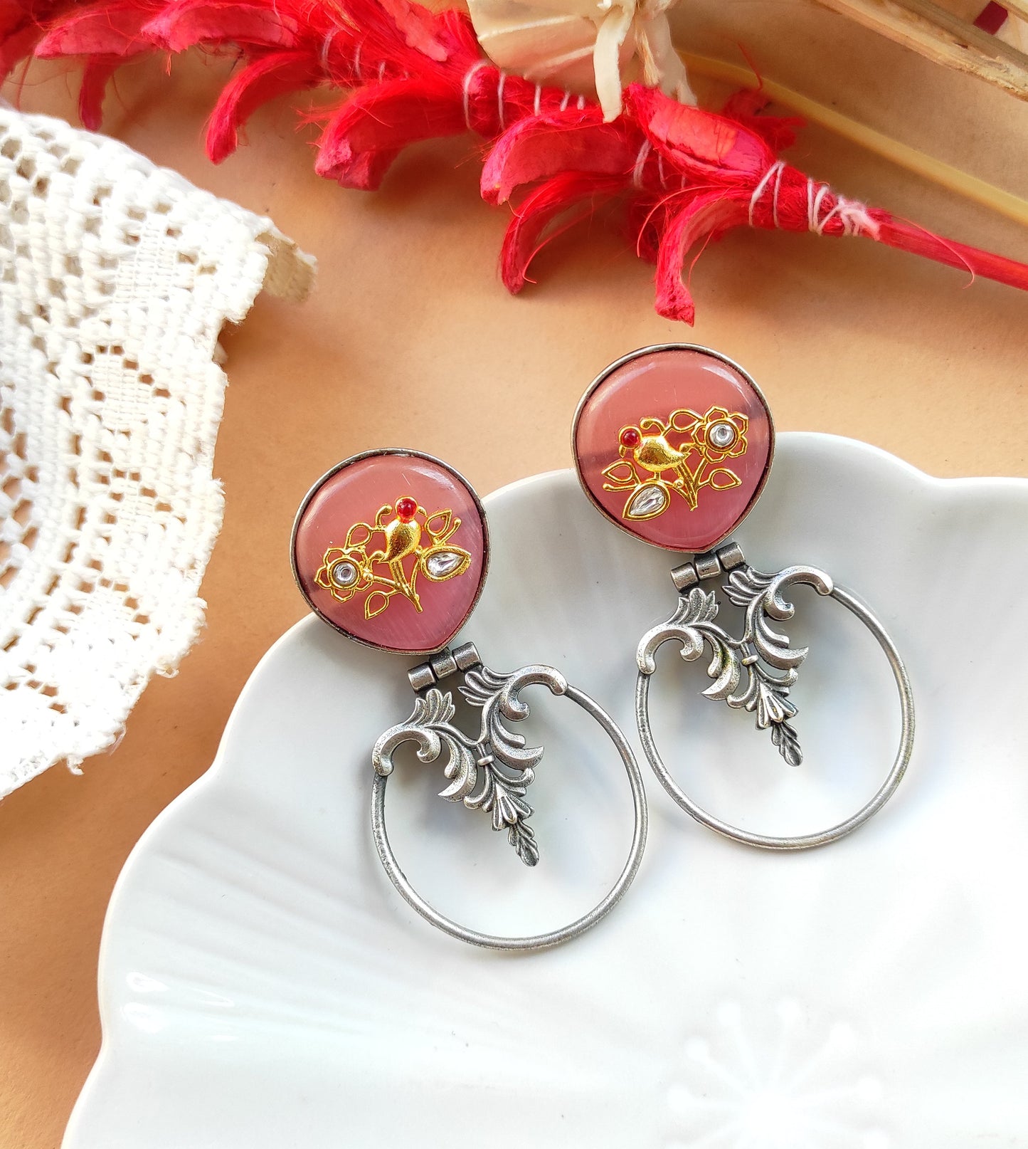 Parinda dualtone earrings