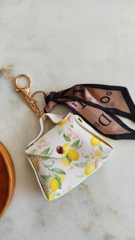 Quirky Citrus Bag Charm Key Chain 001