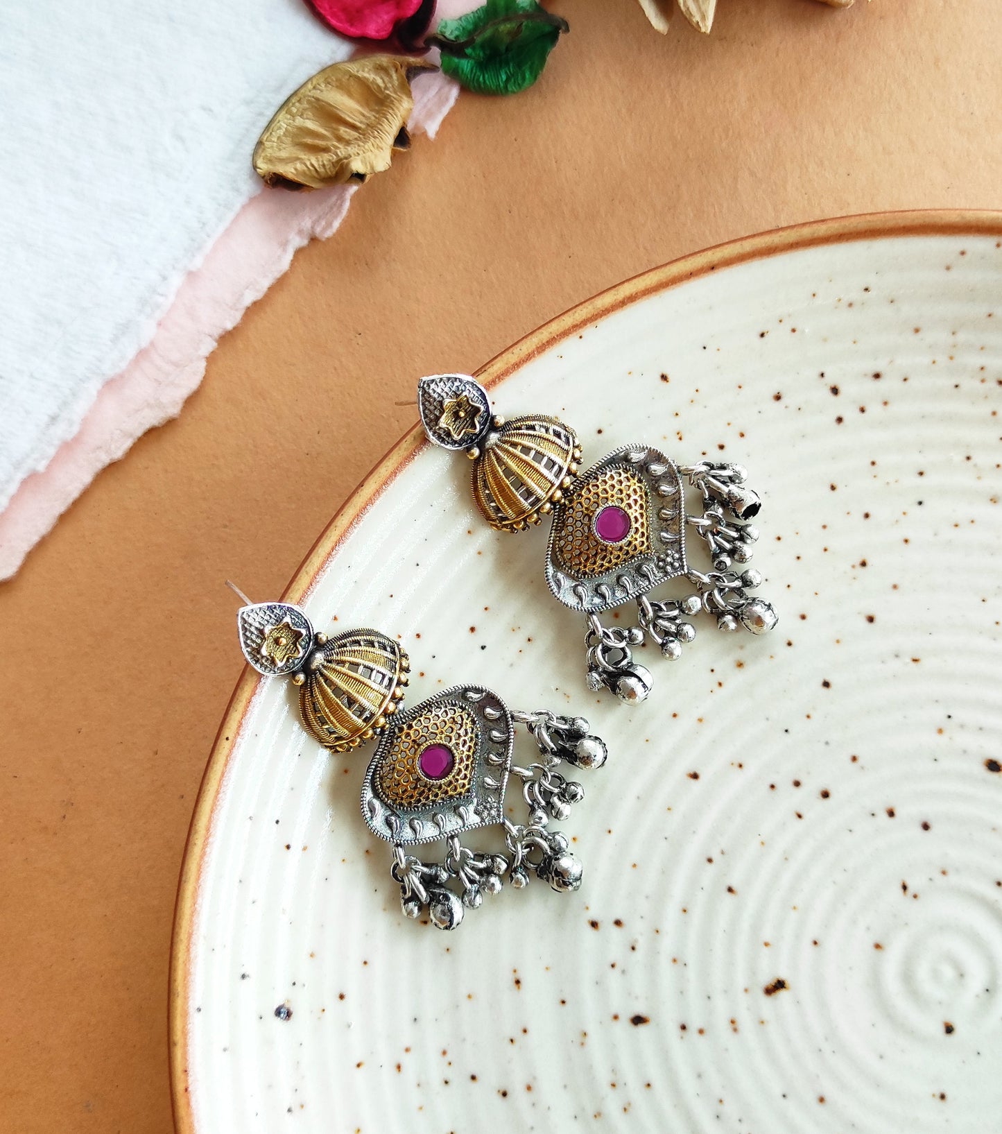 Dhruva dualtone earrings