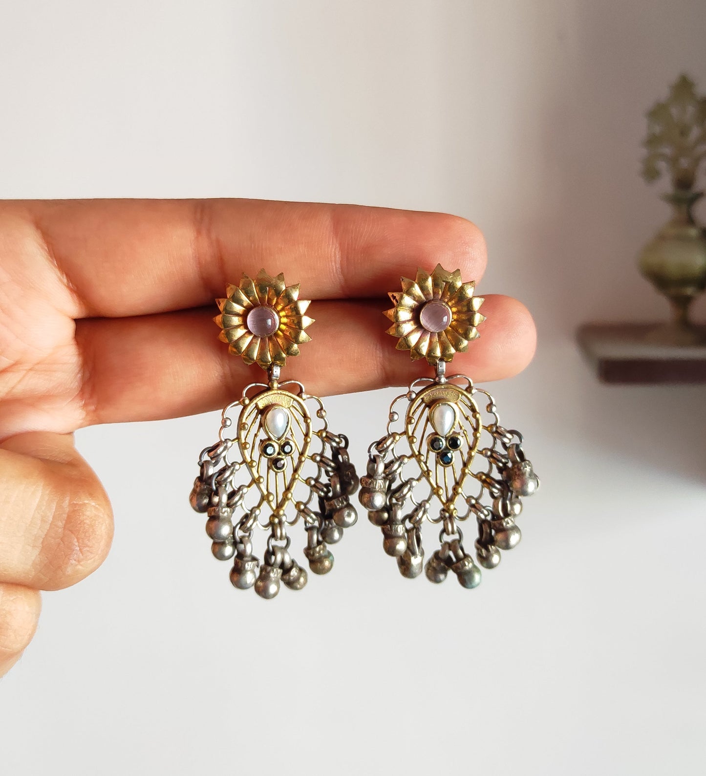 Surbhi dualtone earrings