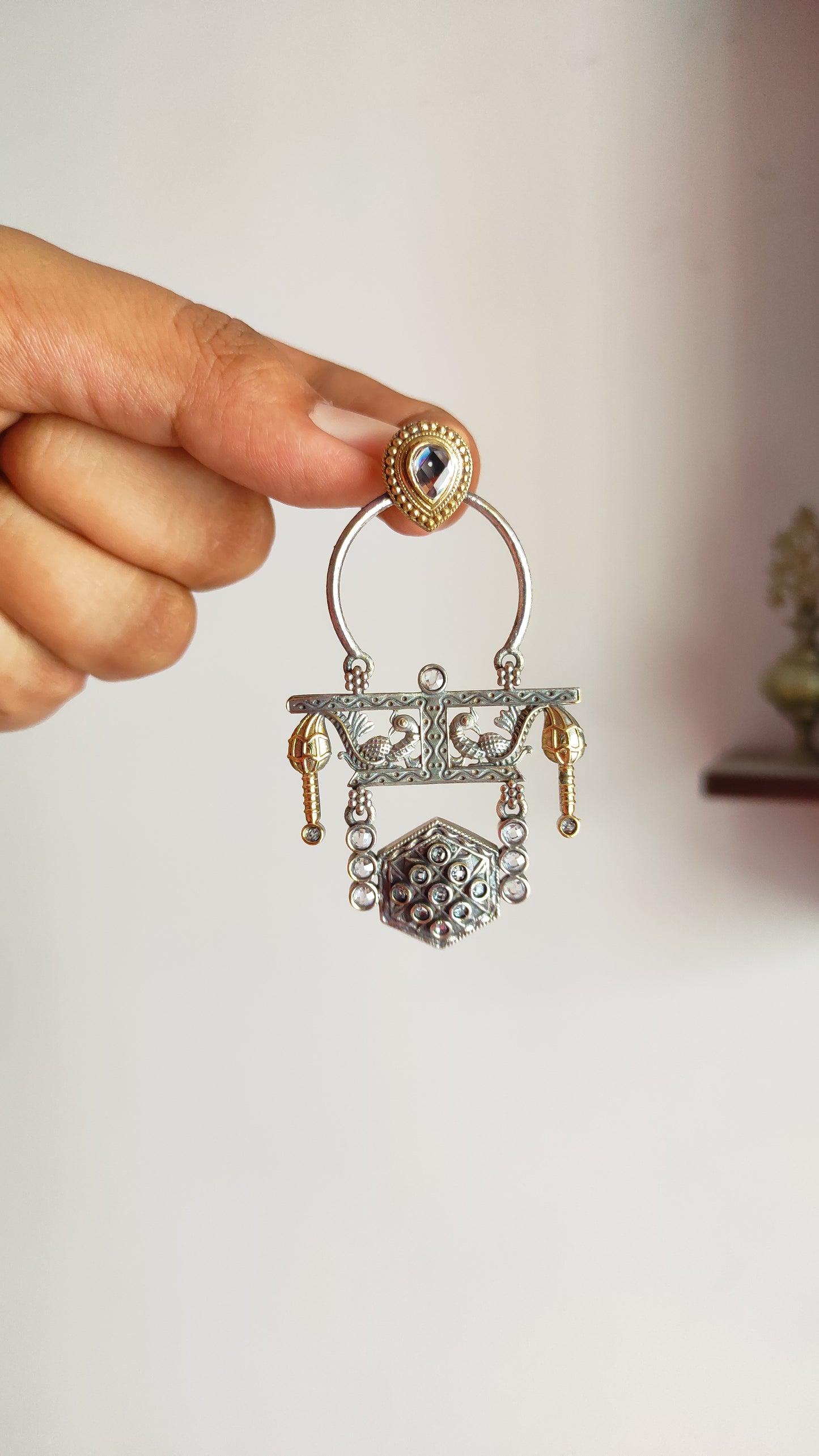 Rajvi dual tone earrings DTE3