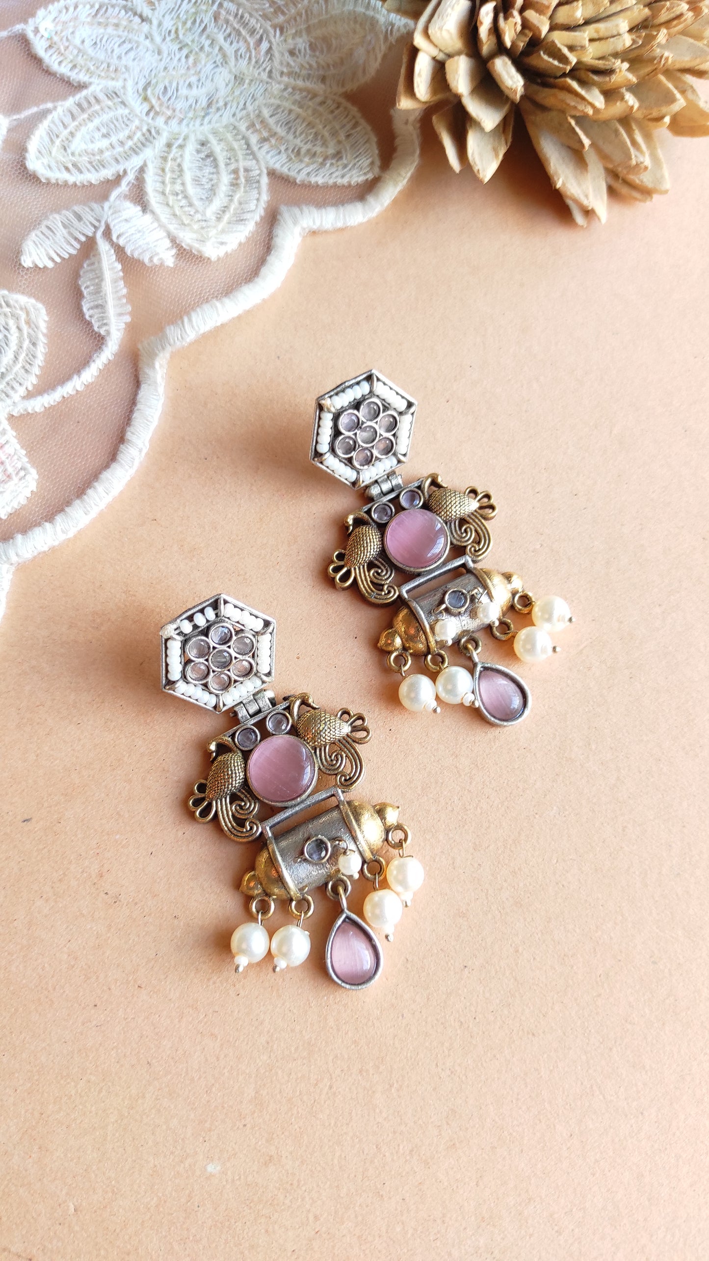 Madhubala dual tone earrings DTE1