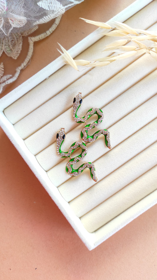 Quirky Snake Stud Earrings