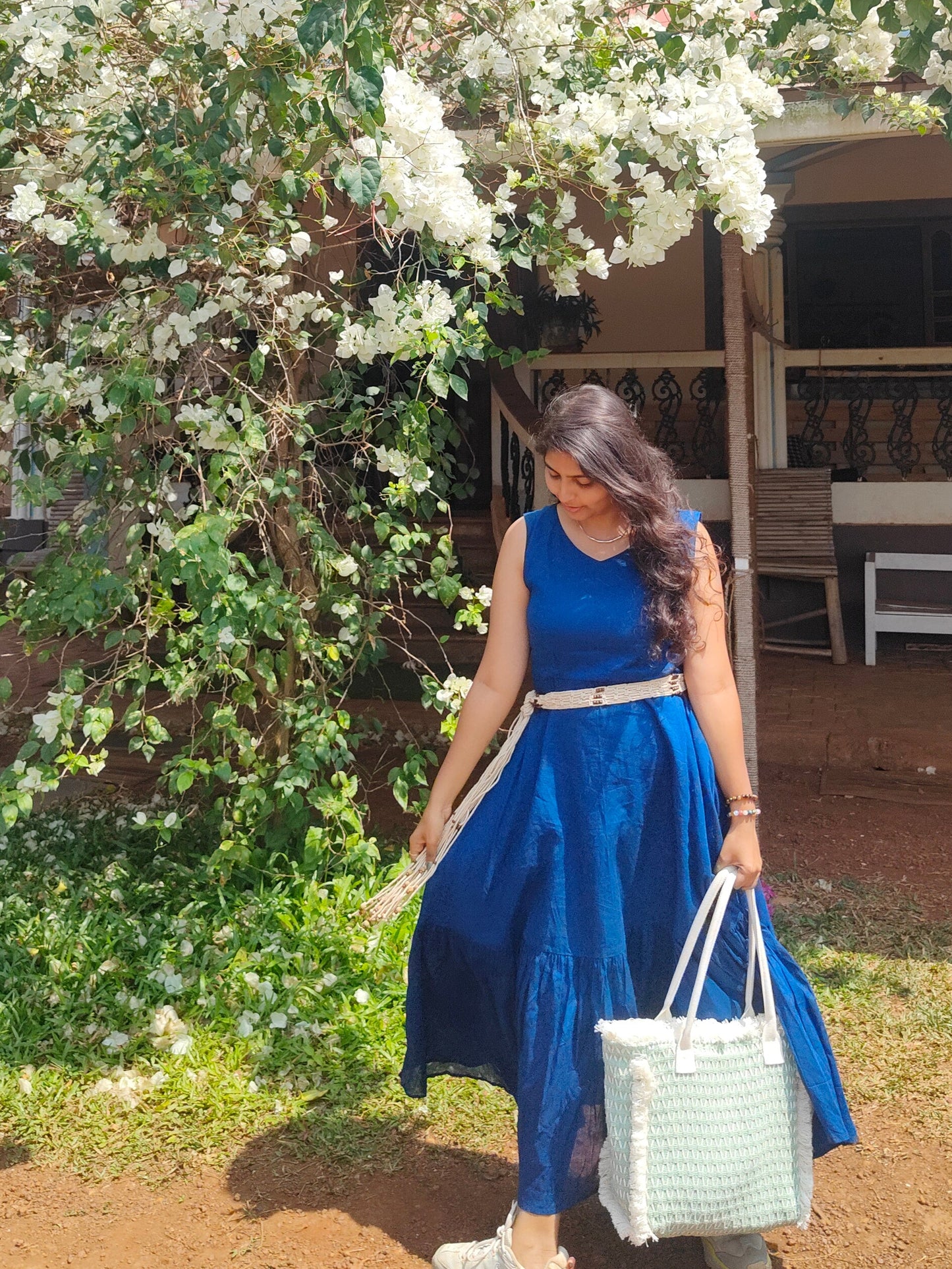 Amber Blue Mulmul Dress