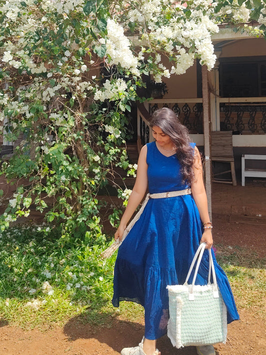 Amber Blue Mulmul Dress