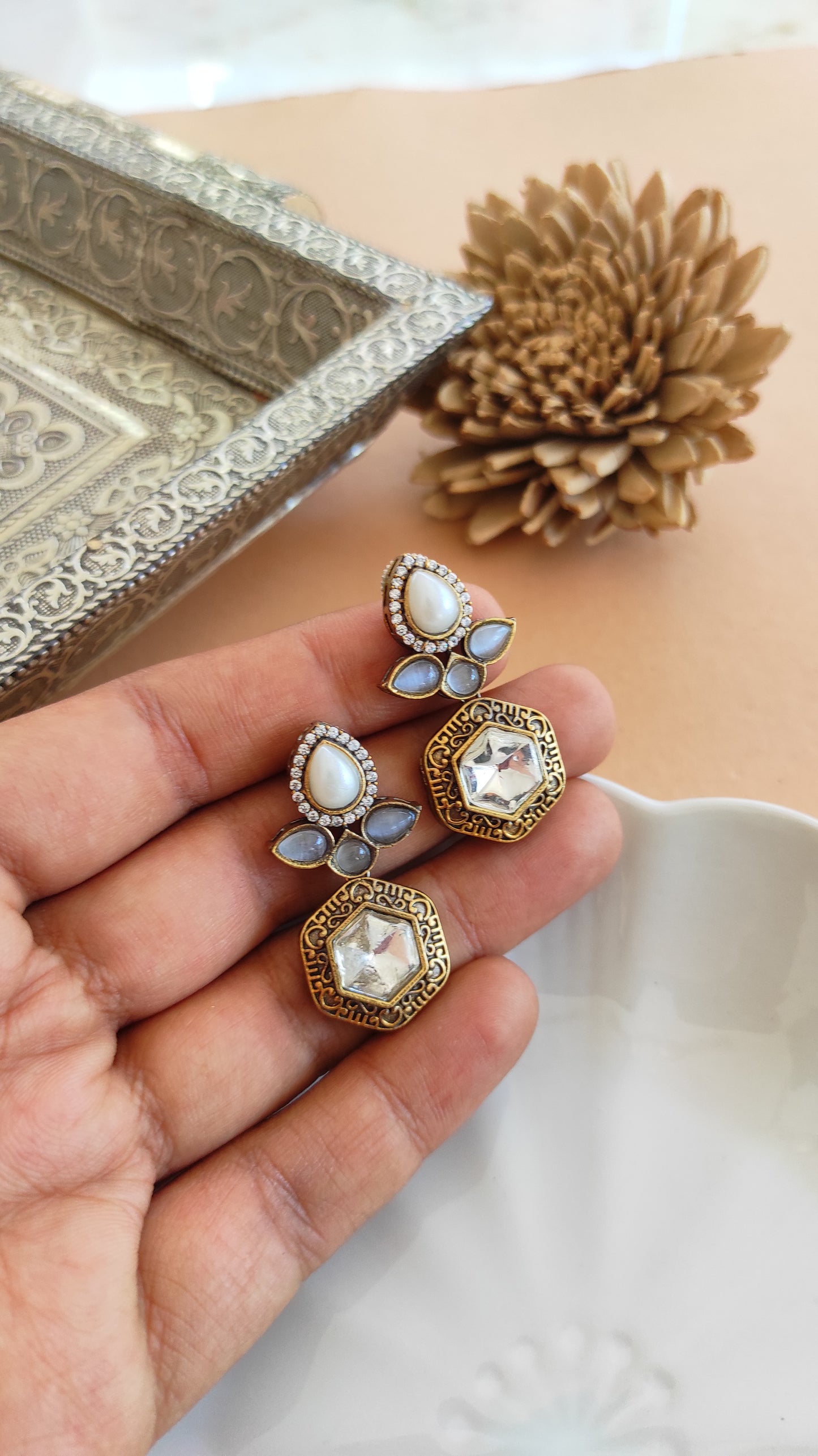 Dainty Victorian studs