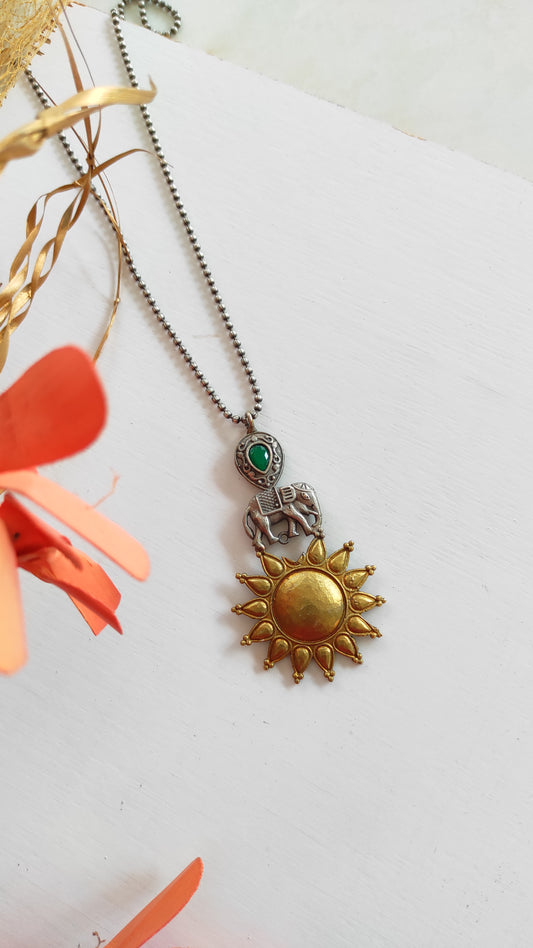 Surya chain pendant necklace