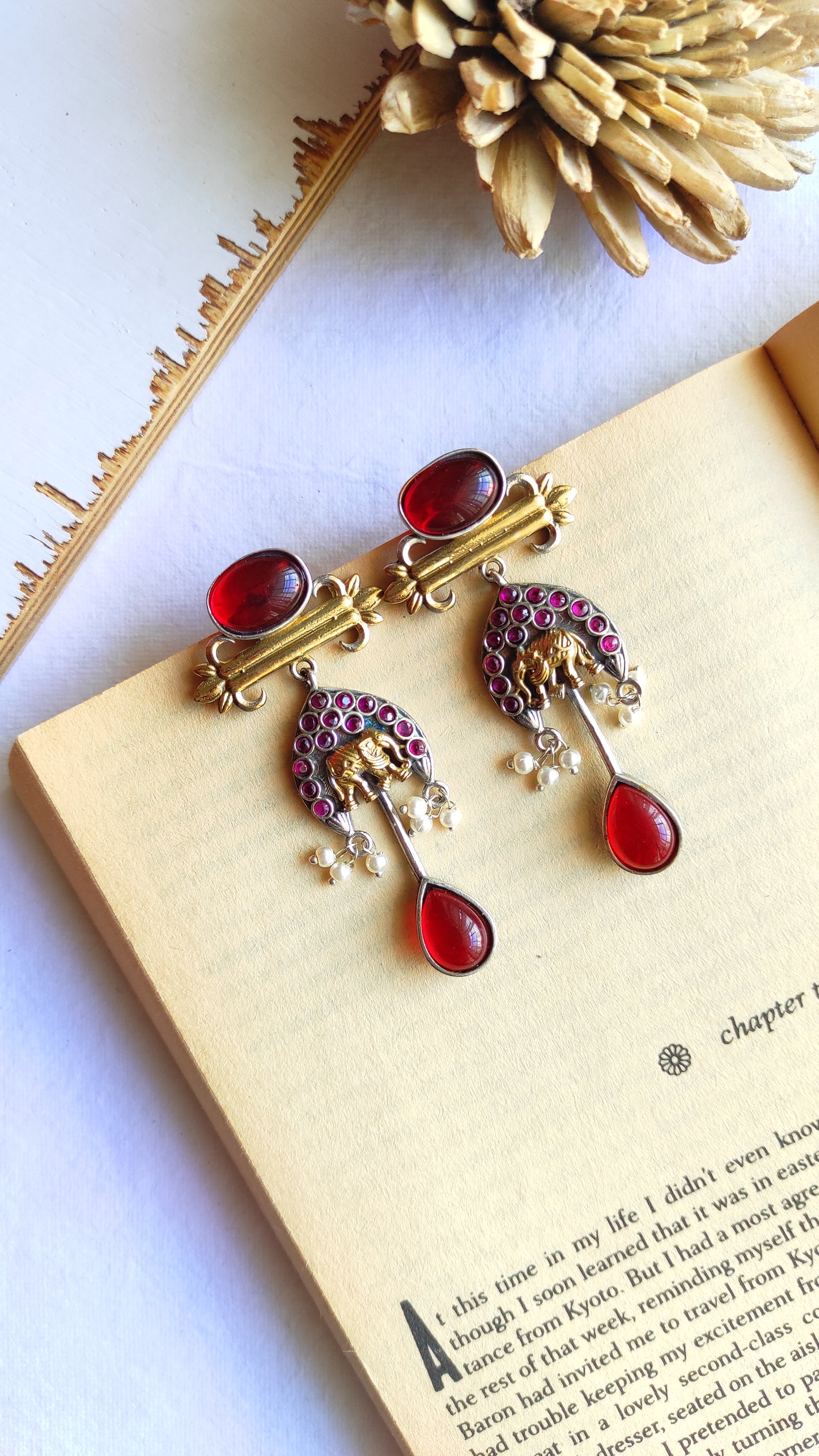 Laali dualtone earrings