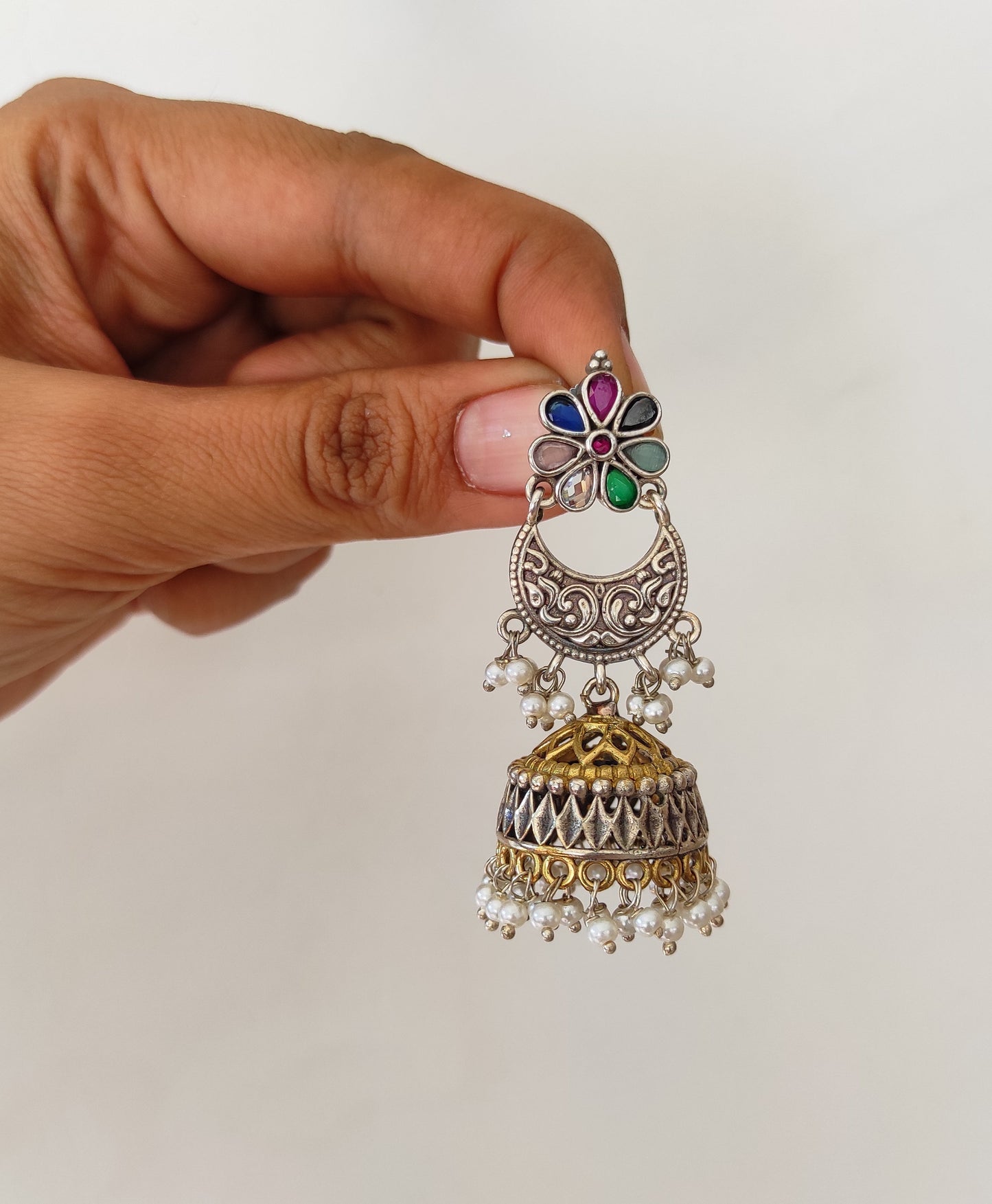 Swarupa dualtone jhumka