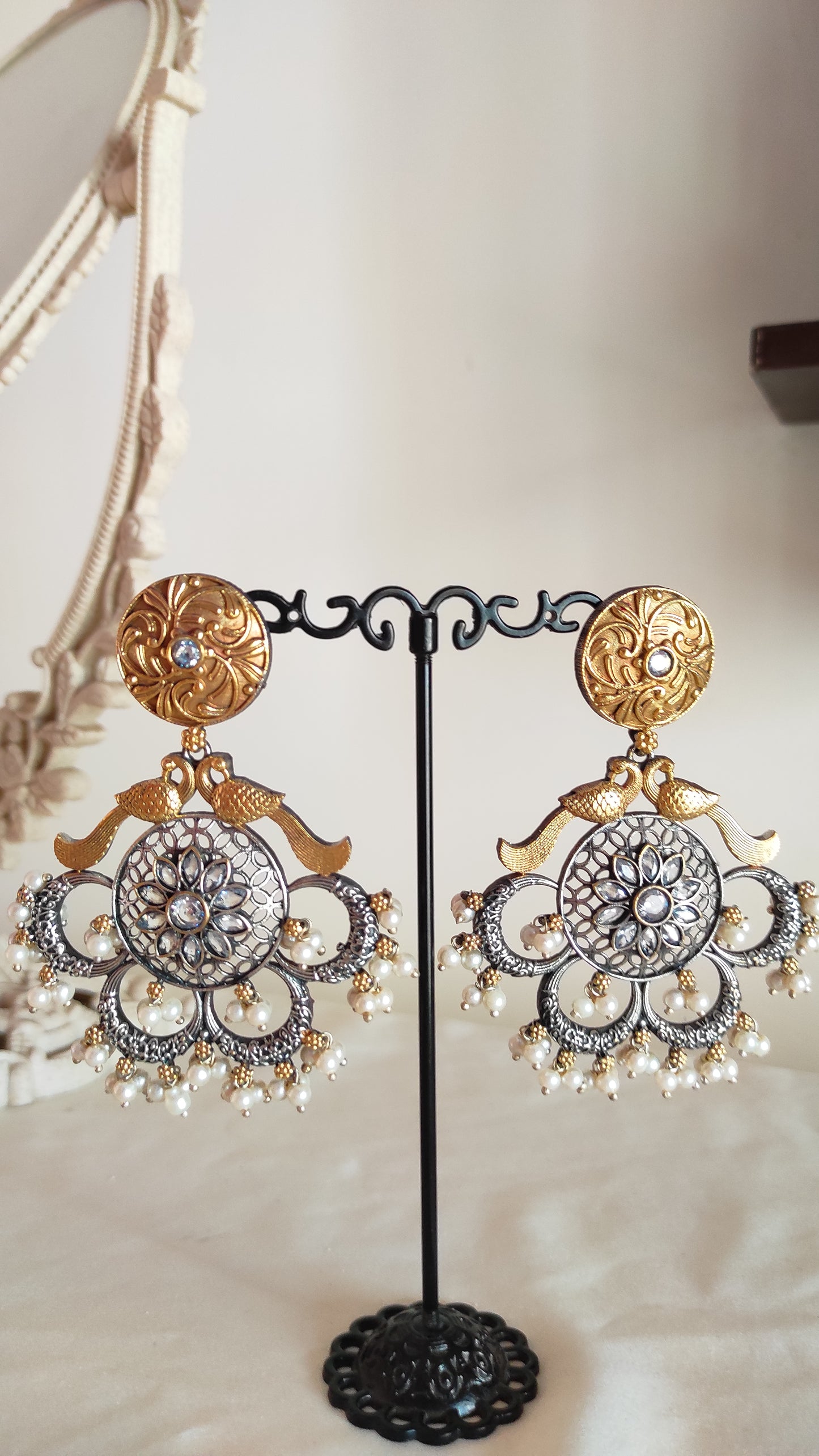 Mohini dualtone earrings
