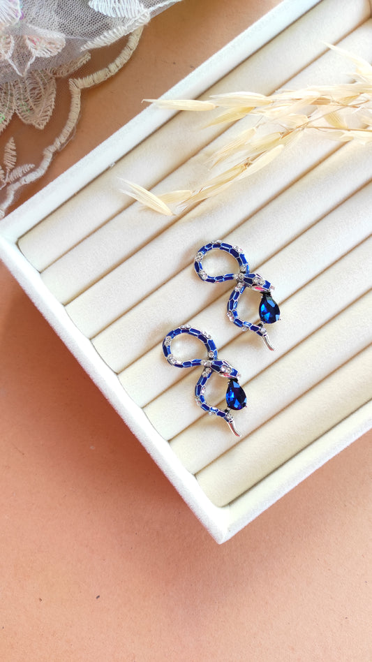 Quirky Twisted Snake Earrings