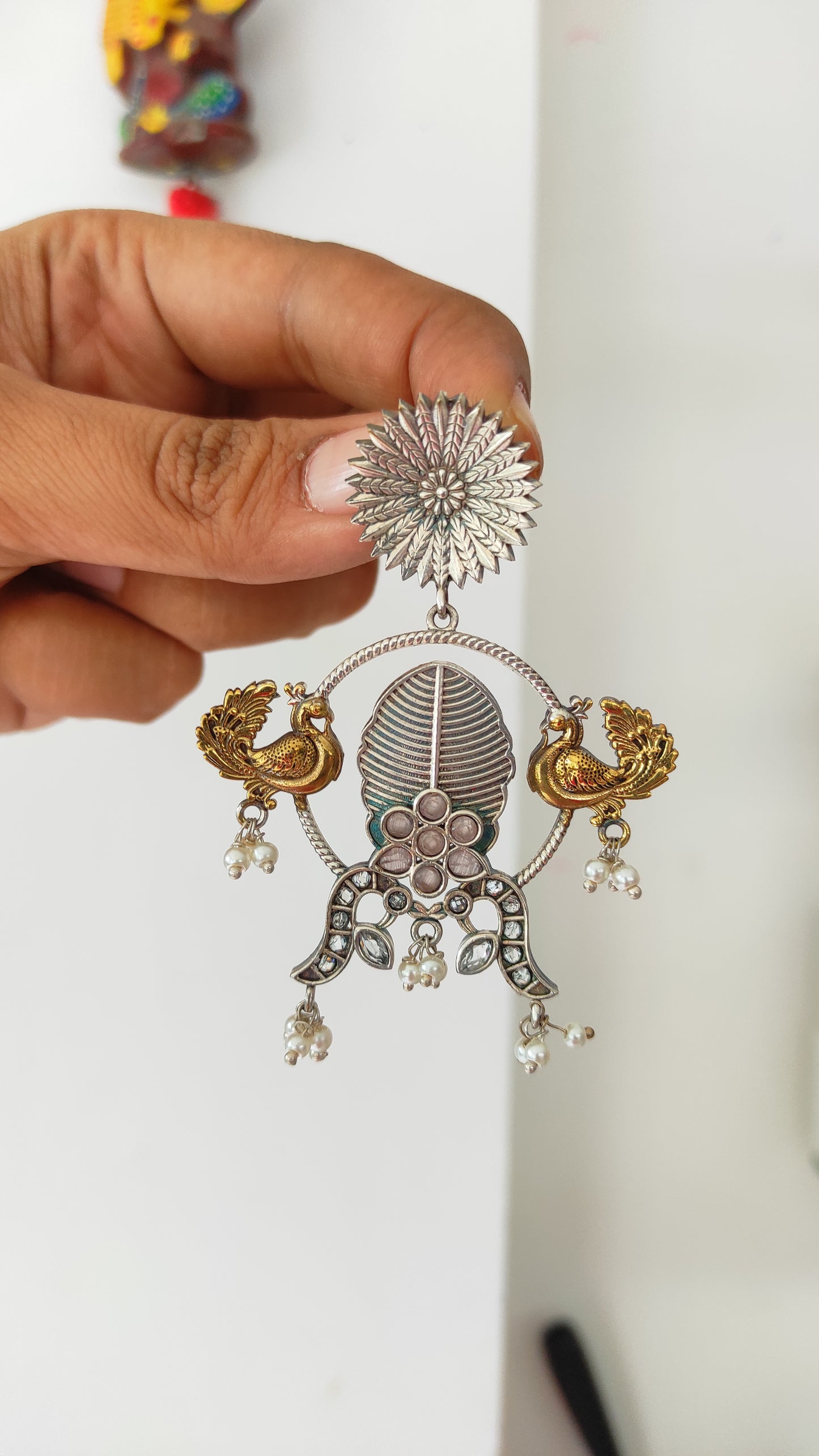 Megh dualtone earrings